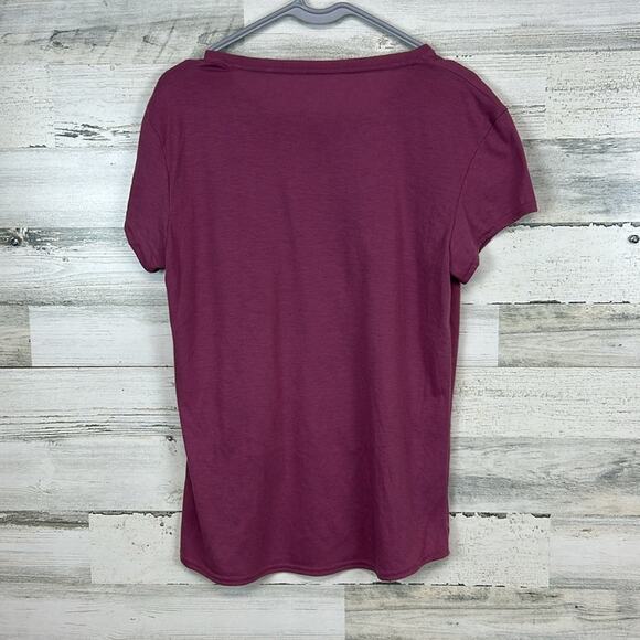 Reebok Nope Not Today Berry Purple Fitted Tee T-Shirt Women’s Size Large - Picture 3 of 6